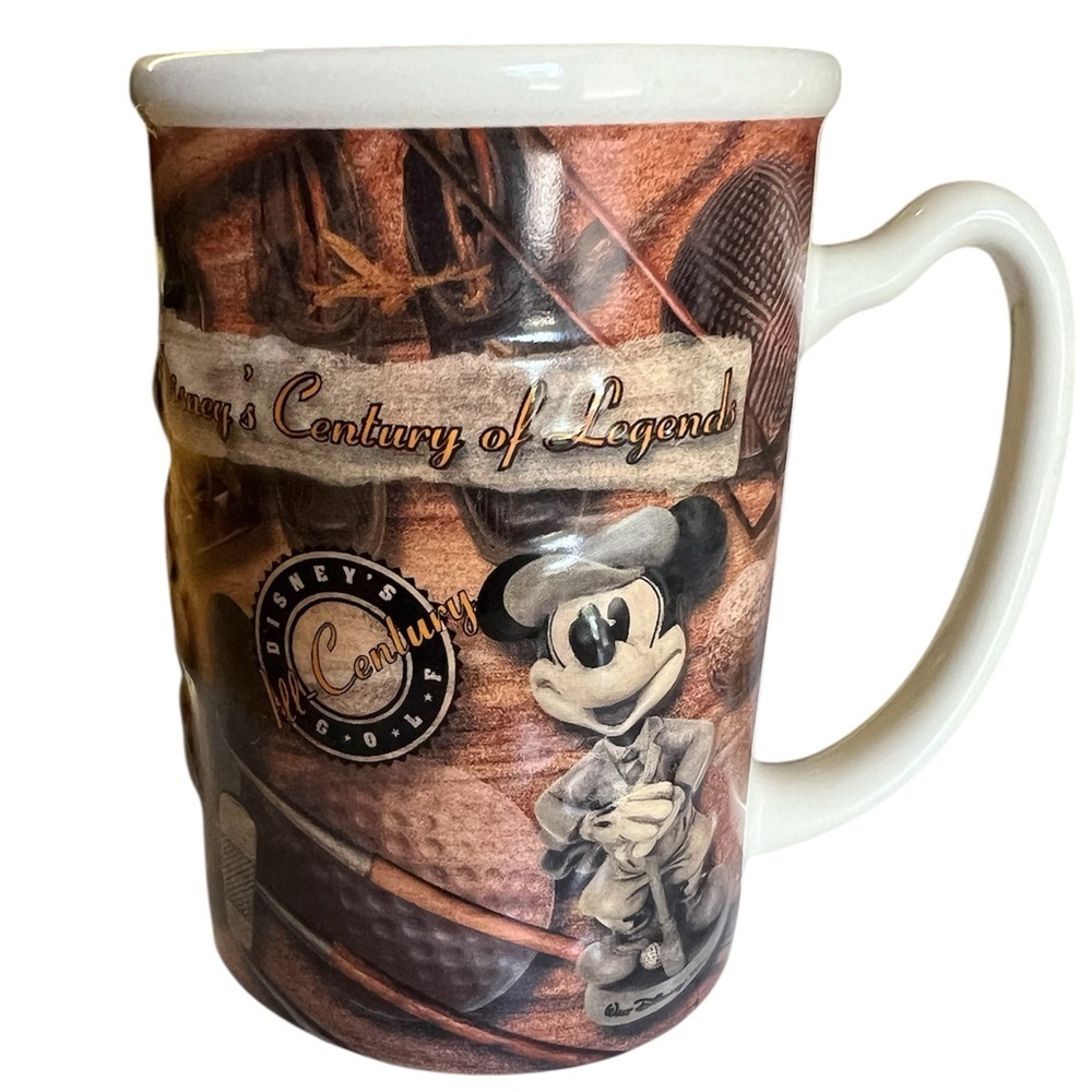 Walt Disney's Mug Century Of Legends Mickey Mouse Golf Baseball